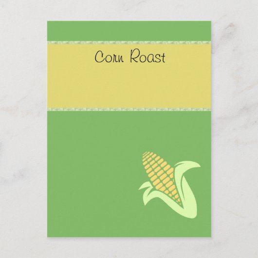 Corn Roast nodigt uit Briefkaart (Voorkant)