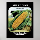 Corn Seed Packet Label Poster (Voorkant)