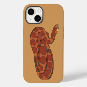 Corn Snake, Red, Oranje geïllustreerd Case-Mate iPhone 14 Hoesje