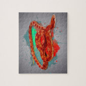 Corn Snake Waterverf Rainbow Kleur Jigzaag Puzzle Legpuzzel (Verticaal)