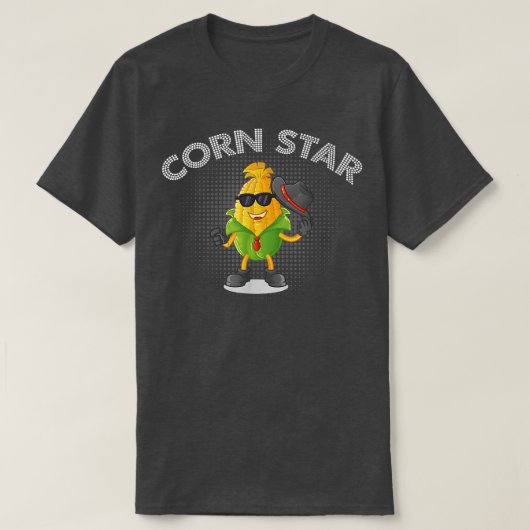 Corn Star Corn Healthy Vegetable T-shirt (Design voorkant)