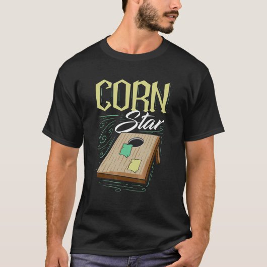 Corn Star Cornhole Player T-shirt (Voorkant)