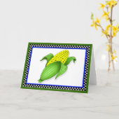 Corn Sur La Carte De Voeux Cob (Fleur jaune)