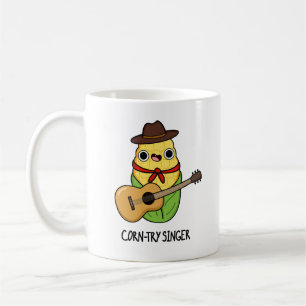Corn try Singer Funny Corn Pun Koffiemok