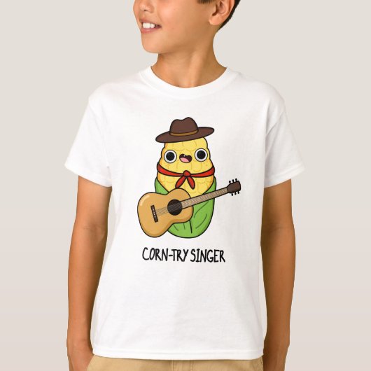Corn try Singer Funny Corn Pun T-shirt (Voorkant)