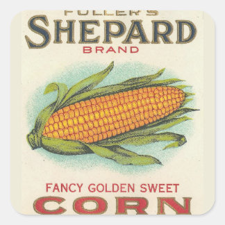 Corn Vierkante Sticker