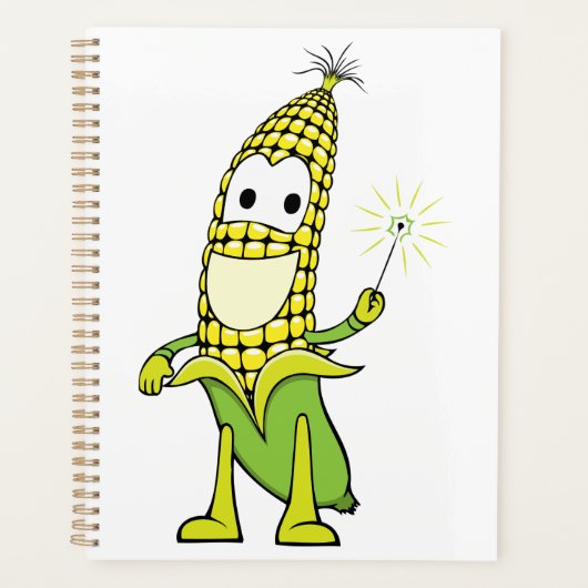 Corn Wizard Character with Magic Wand (Devant)