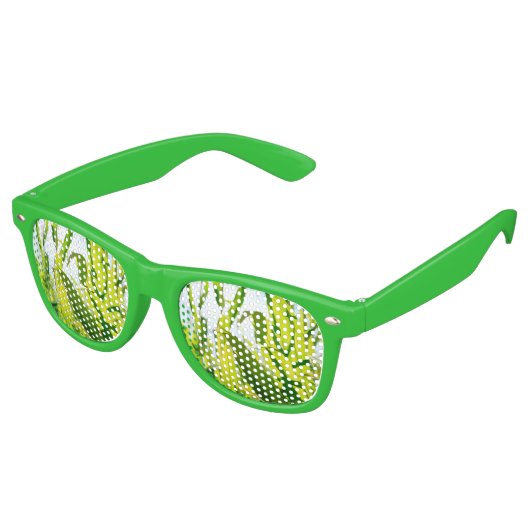 cornbladeren retro zonnebril (Gekanteld)