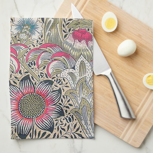 Corncockle, William Morris Theedoek (Quarter Fold)