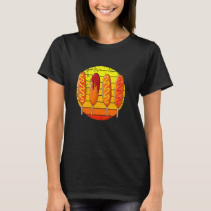 Corndog Carnival Gebakken maïs Hond T-shirt