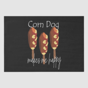 Corndog maakt me blij tissuepapier