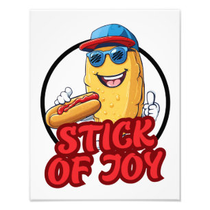 Corndog Stick van vreugde Foto Afdruk
