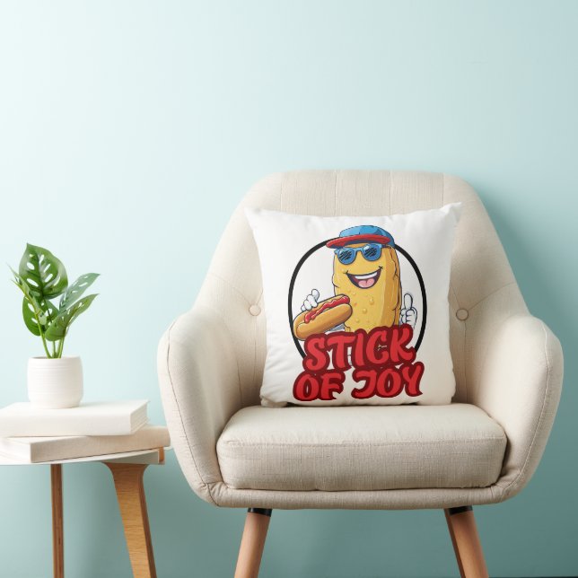 Corndog Stick van vreugde Kussen (Stoel)