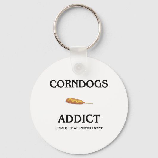 Corndogs Addict Sleutelhanger (Voorkant)