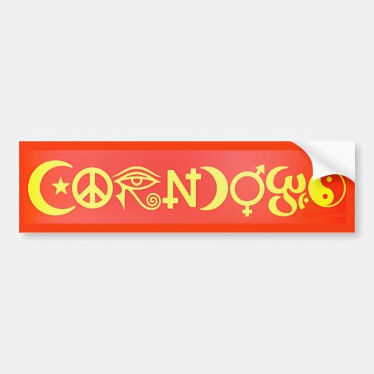 Corndogs Bumpersticker (Voorkant)