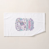 Corne d'Aventure de Licorne Activée Graphique Past (Serviette à main)