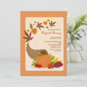 Corne de Plenty Invitation (Debout devant)