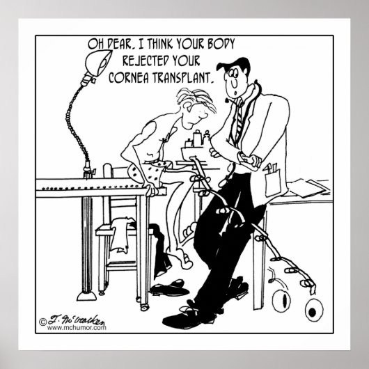 Cornea Transplant Afwijzing Poster (Voorkant)