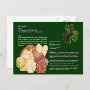 Corned Beef and Cabbage Recipe Briefkaart