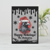 Corneille de Noël 3, Joyeux Noël ! Carte de Noël (Debout devant)