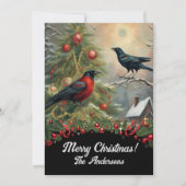 Corneille de Noël 5, Joyeux Noël ! Carte de Noël (Devant)