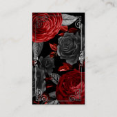 Corneille Sur La Lune Carte de visite noir (Dos)