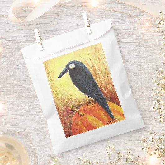 Corneille sur les sacs de préférence Citrouilles (Coupé)