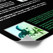 Corneilles à Lochranza poem/John G.Hall Poster (Coin)