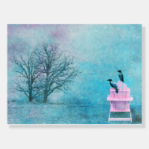 Corneilles au repos - Cartes à mousse