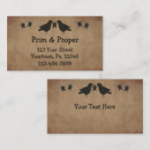 Corneilles Et Étoiles Carte de visite (Devant / Derrière)