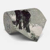 Corneilles japonaises dans la cravate de neige (Roulé)