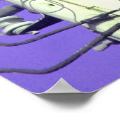 Corneilles violettes corbeaux chanter Poster (Coin)