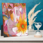 Cornelia pastel roze roze roze waterverf kunst fotoplaat (Zijkant)