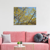 Cornelian Cherry Dogwood en Blue Sky Floral Canvas Afdruk (Insitu (Woonkamer))