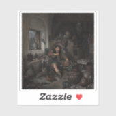 Cornelis Bega - De alchemist Sticker (Vel)