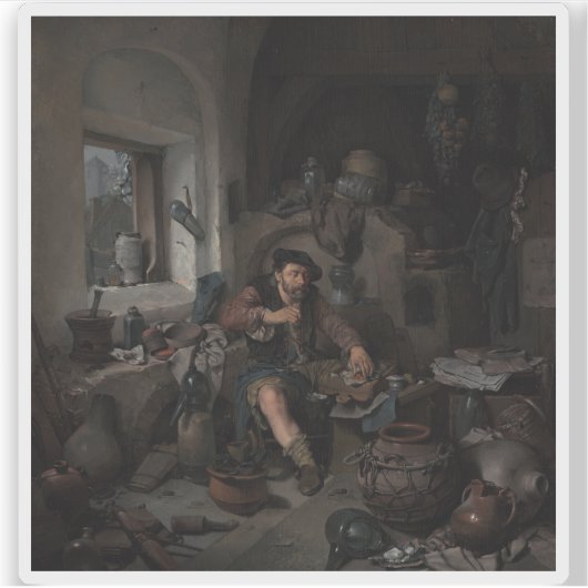 Cornelis Bega - De alchemist Sticker (Voorkant)