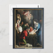 Cornelis de Vos - De geboorte van Jezus Briefkaart (Voorkant / Achterkant)