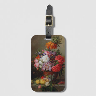 Cornelis Johannes van Hulsteijn Vase met Flowers Bagagelabel