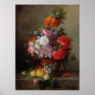 Cornelis Johannes van Hulsteijn Vase met Flowers Poster