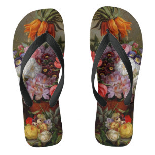 Cornelis Johannes van Hulsteijn Vase met Flowers Teenslippers