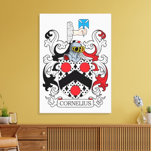 Cornelius Family Crest Canvas Afdruk (Insitu (Woonkamer))
