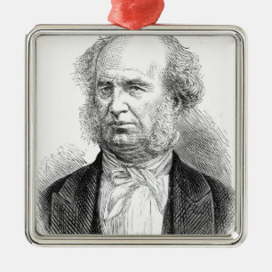 Cornelius Vanderbilt, c.1877 Metalen Ornament