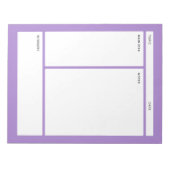 Cornell Notes (gewoon) Notitieblok (Voorkant)