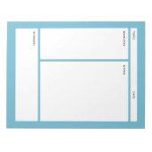 Cornell Notes (gewoon) Notitieblok (Voorkant)