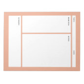 Cornell Notes (gewoon) Notitieblok (Voorkant)