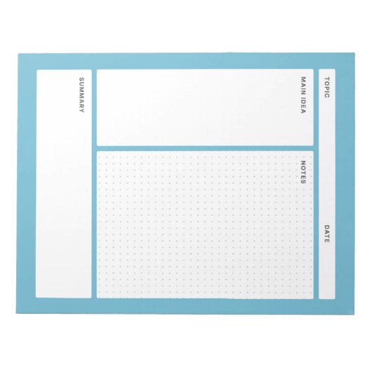 Cornell Notes (punt) Notitieblok (Voorkant)