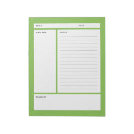 Cornell Notes (regel) Notitieblok