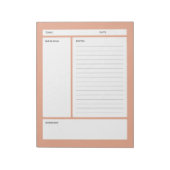 Cornell Notes (regel) Notitieblok (Gedraaid)