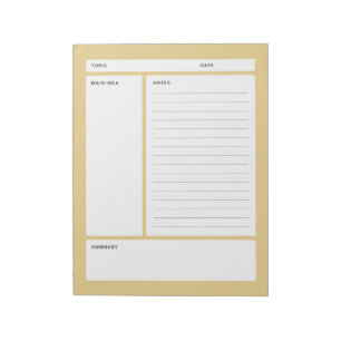 Cornell Notes (regel) Notitieblok