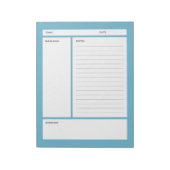 Cornell Notes (regel) Notitieblok (Gedraaid)